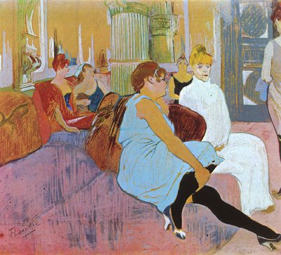 Salon in the Rue des Moulins by Henri de Toulouse Lautrec